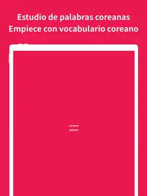 palabras coreanas android App screenshot 0